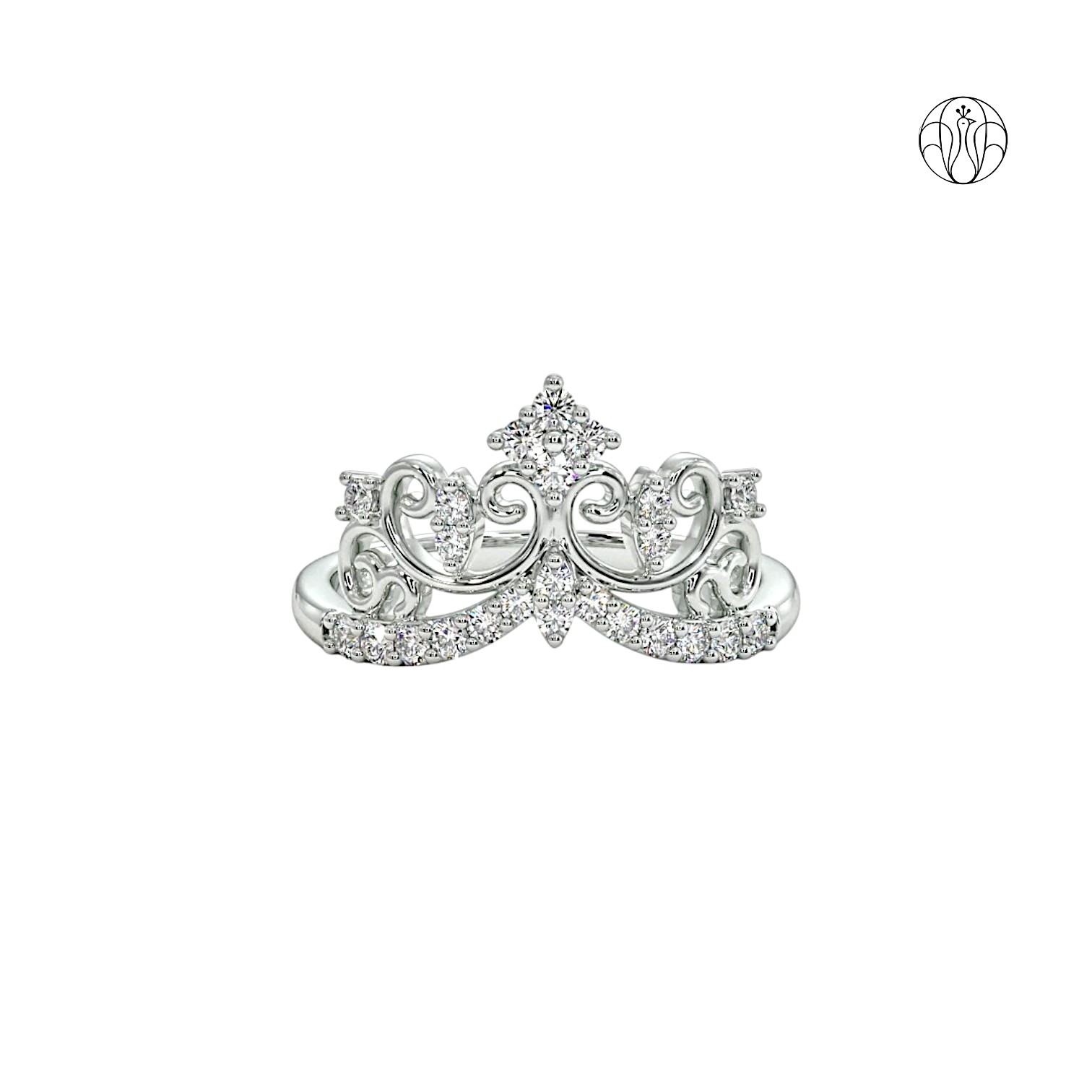 Regalia Crown Ring (CI. Zaveri)-  0.282 CTW 24 PCS VS1 Lab Grown Round Diamond Tiara Ring